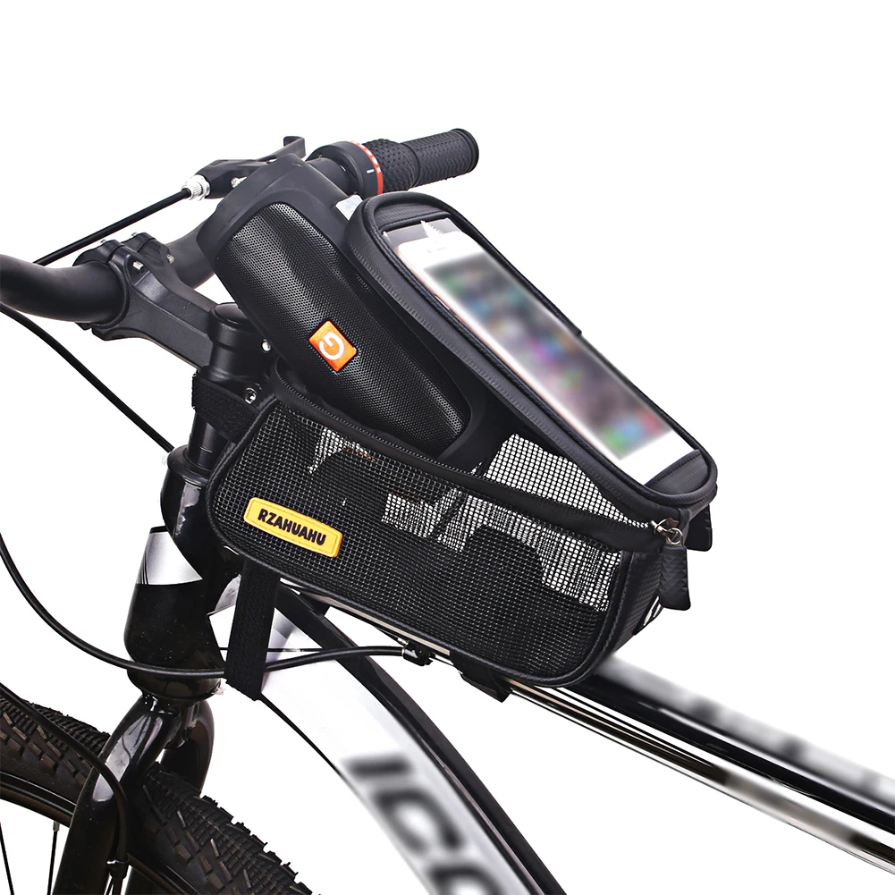

Bike Bag Bicycle Phone Case Front Bag for Cycling MTB Accessories Head Tube Handlebar Cell Mobile Phone Waterproof Cover Bags