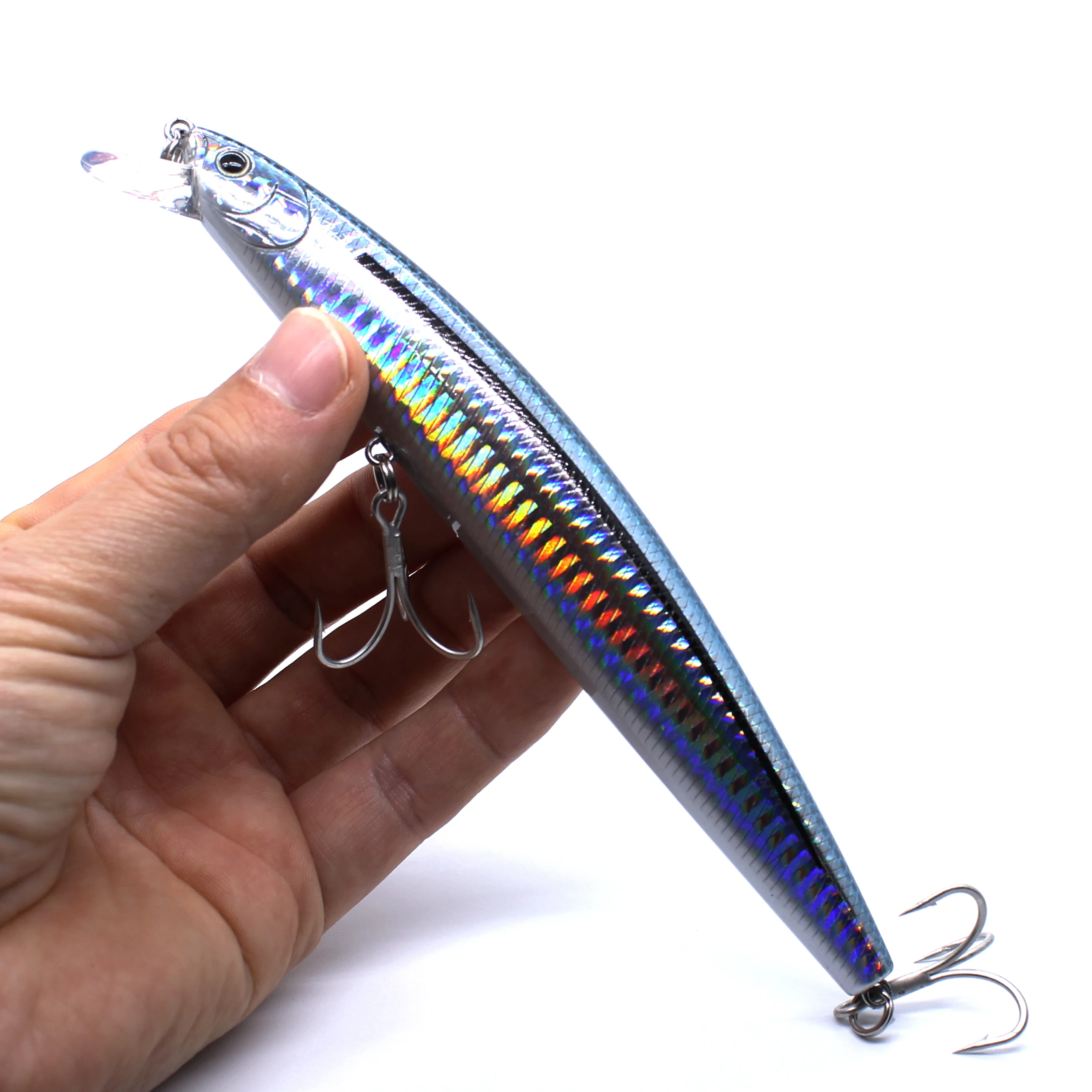 

AOCLU Jerkbait wobblers 4 pcs lot 16cm 30g Depth 1.5m Floating Hard Bait Minnow Fishing lure weight transfer long casting