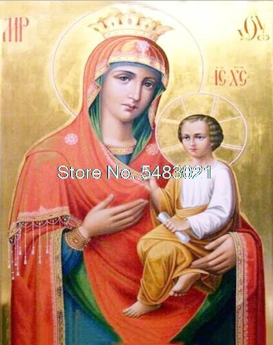Иконы картины по номерам религиозная икона лидера Раскрашивание Дева Мария