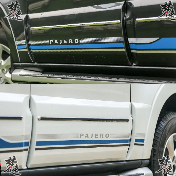 Автомобильные наклейки для Mitsubishi Pajero линия талии автомобиля с цветочным