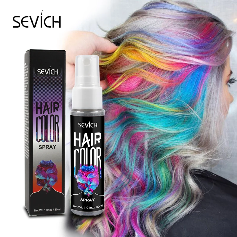 

Sevich 30ml Temporary Spray hair dye Liquid hair dye Unisex Hair Color Dye Red/Grey Instant color dye Easy to use Hair Styling