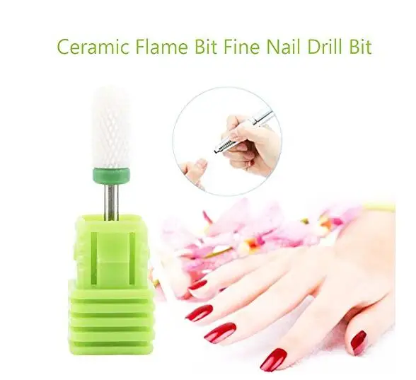 

1pcs Nail Drill Bit Set Ceramic Carbide Milling Cutter Nail Manicure Polish Machine Set Nail File Art Tool Accessories 6size $%#