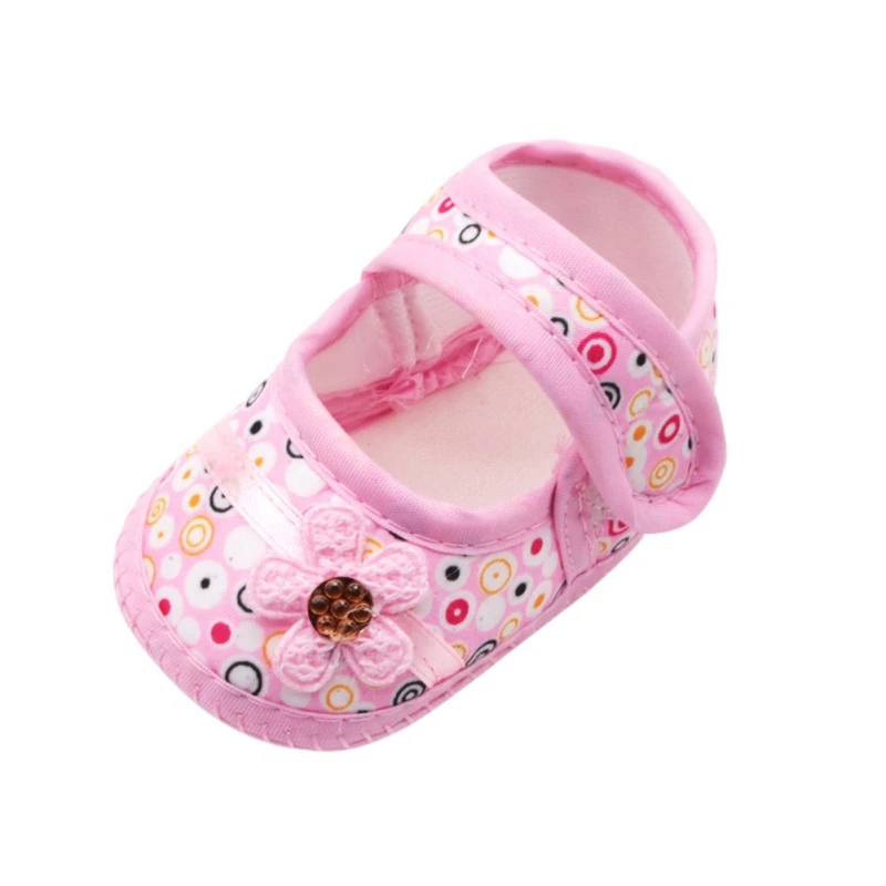 

Baby Girls Toddler Shoes Infant First Walkers Spring Soft Sole Non-Slip PU Princess Shoes with Bowknot 0-18M #28