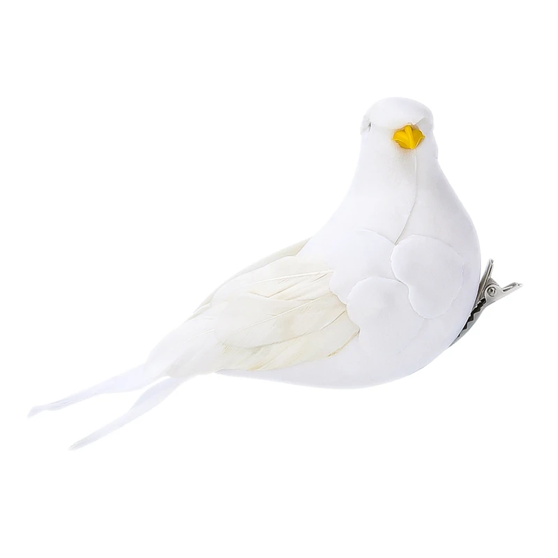 Creative Simulation Ornament Bird Statue Animal Sculpture Crafts Home Furnishing Garden Decor Pigeon Figure Doves Figurine | Дом и сад