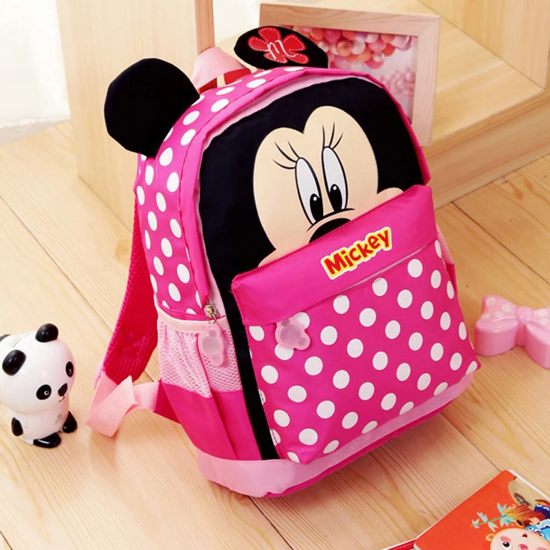 Детская школьная сумка с Микки и Минни для мальчиков девочек милые детские