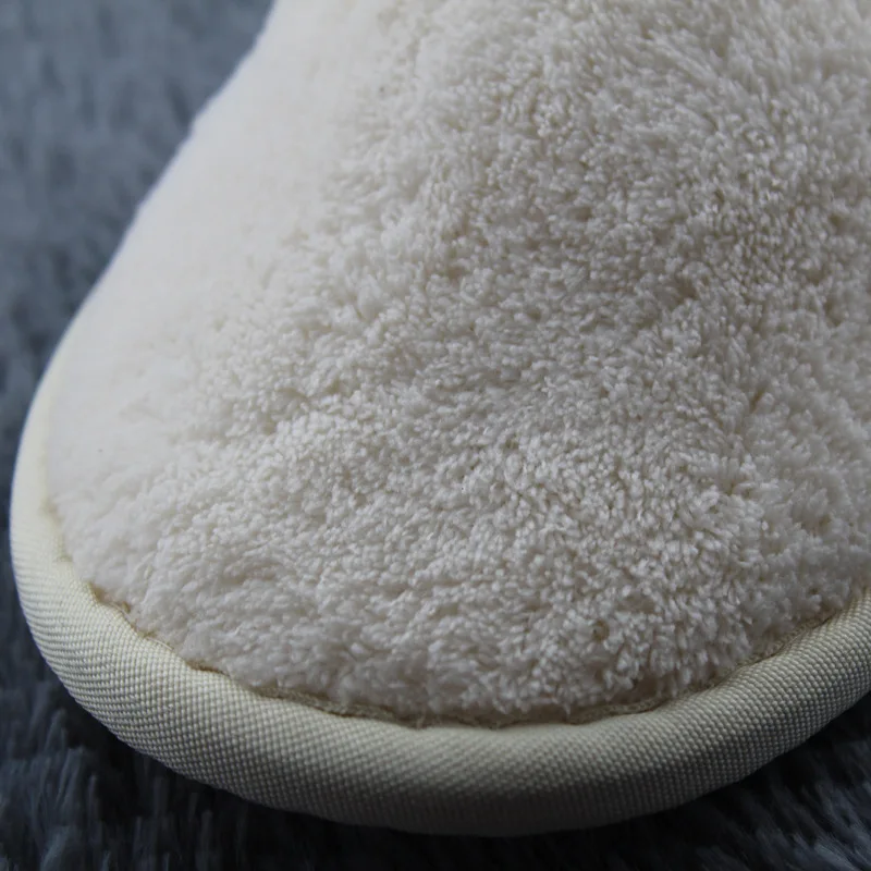 

New Sale 5 Pairs Of Men's and Women's Hot Spring Slippers White Fluffy Coral Bristle Closed Toe Slippers, Suitable for Spa, Part