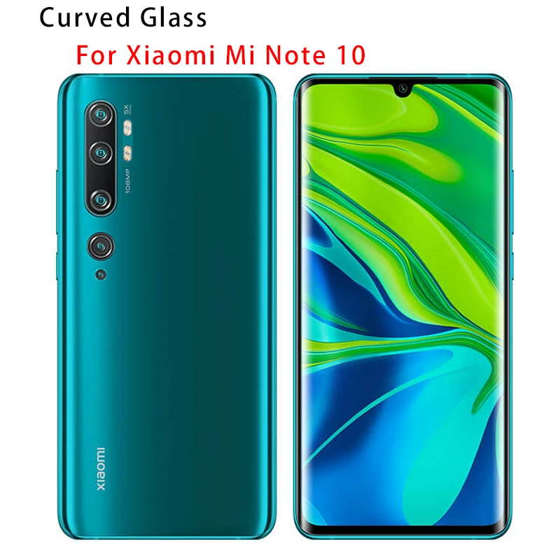 Закаленное стекло HD с полным покрытием изогнутая Защита экрана для Xiaomi Mi Note 10 Pro