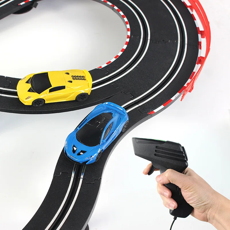 

Toy Car Rail Car Children's Electric Track Racing Luminous Track Boy's Competitive Toys