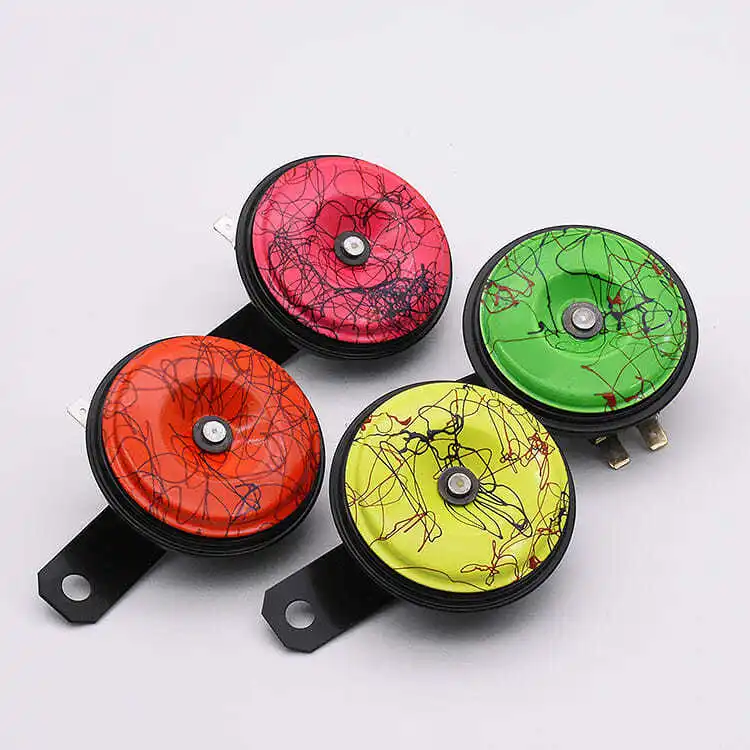 

Motorcycle universal electric horn12V, 1.5A, 105dB waterproof round horn, moped for TRIUMRH STREET motorcycle