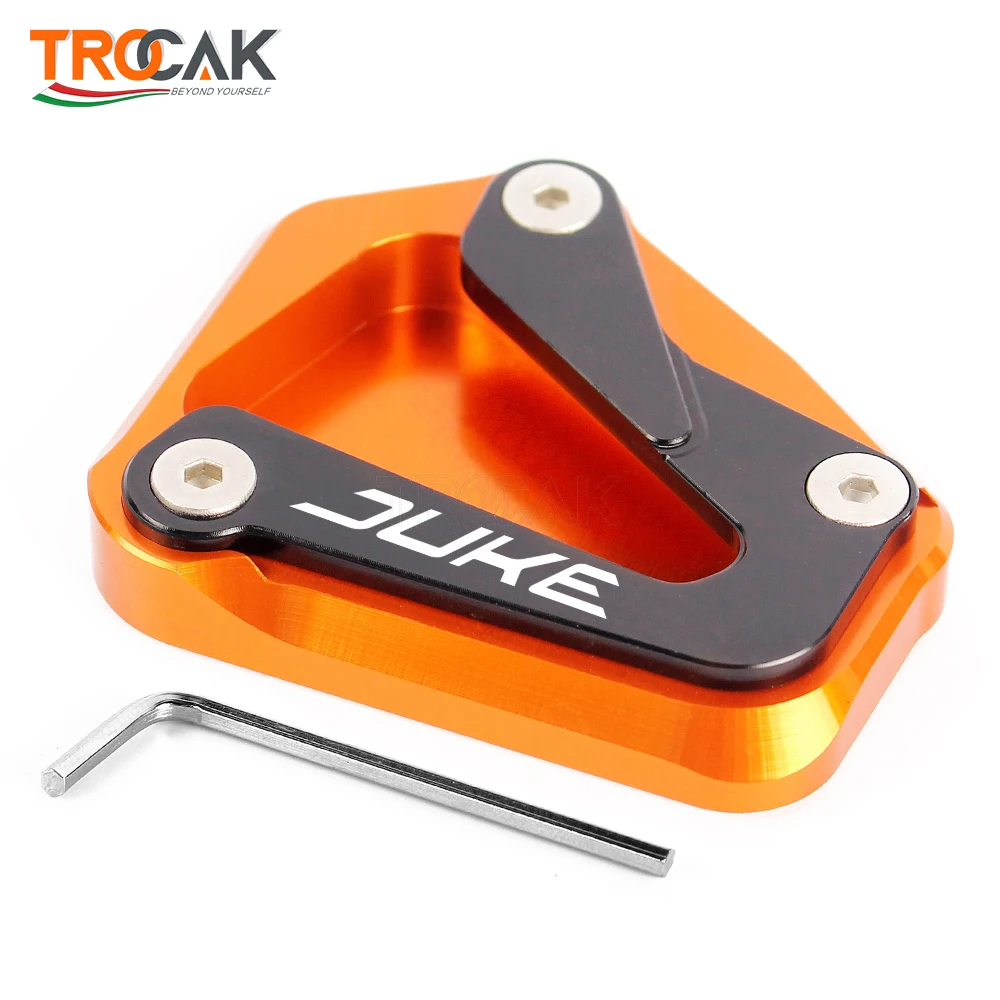 

Kickstand Side Stand Pad Motorcycle Foot Sidestand Enlarge Extension Plate Support Pad For KTM Duke790 2017-2020 DUKE 790 LOGO