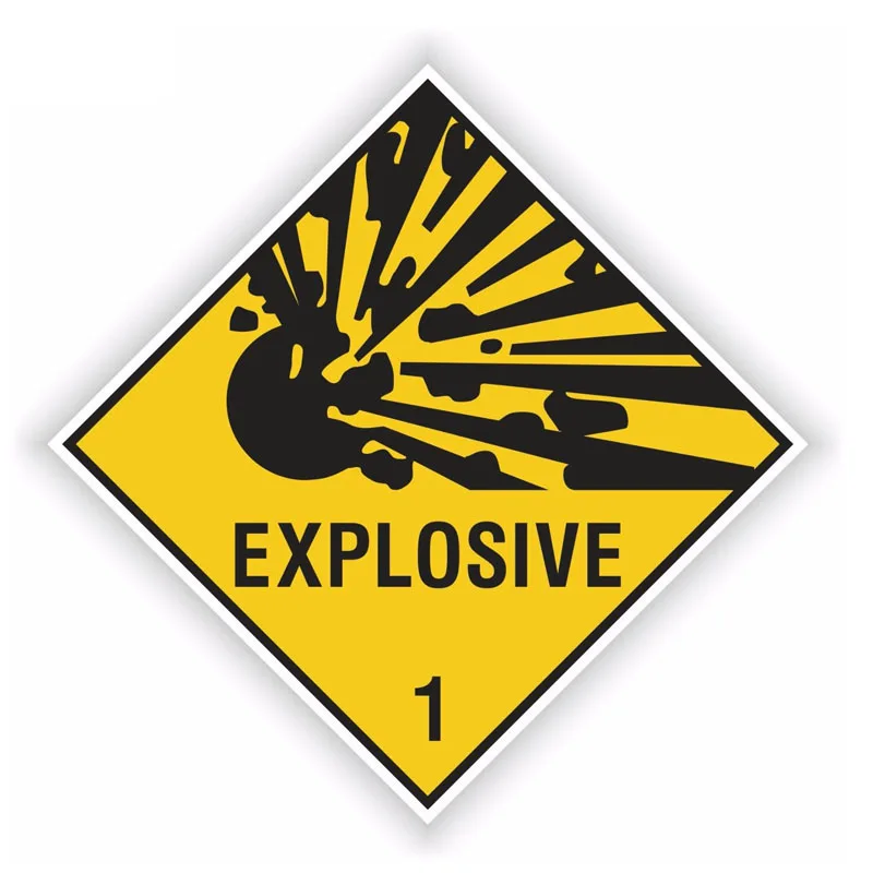 

11.7CM*11.7CM EXPLOSIVE Warning Car Sticker Body Window Decal Cae Accessories