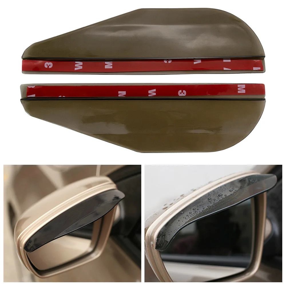 

2 Pcs Waterproof Car Side Mirror Sun Visor Rain Eyebrow Auto Car Rear View Shield Flexible Protector Eyebrow for Car Accessories