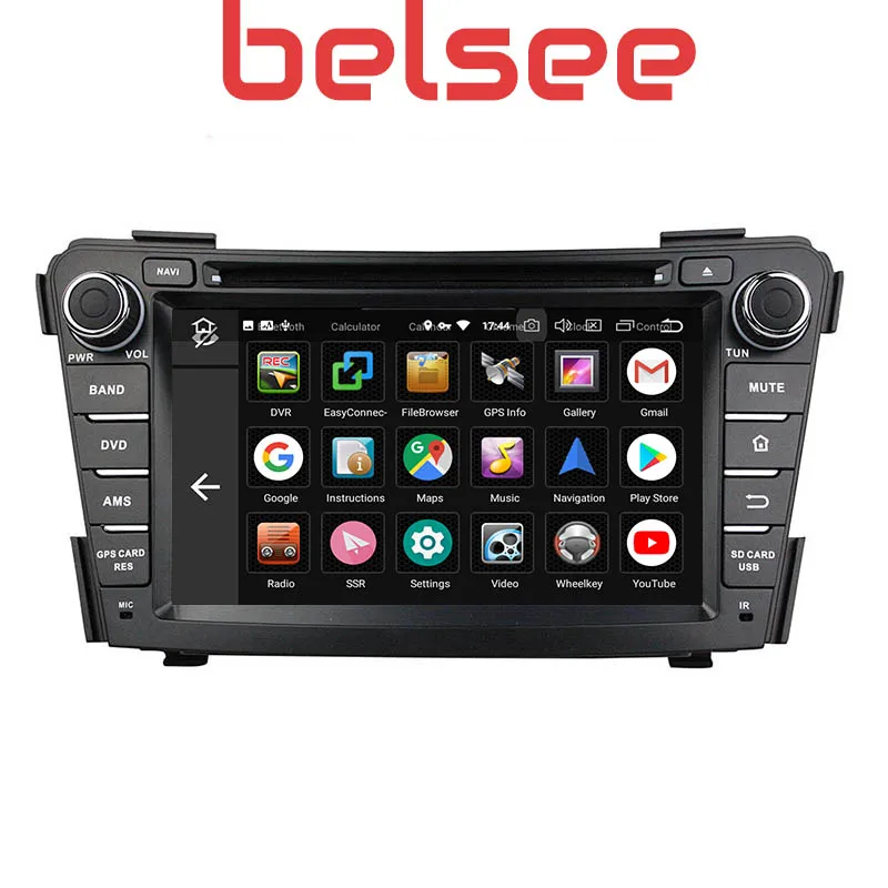 Автомобильный DVD плеер Belsee GPS Android 10 головное устройство Автомобильная