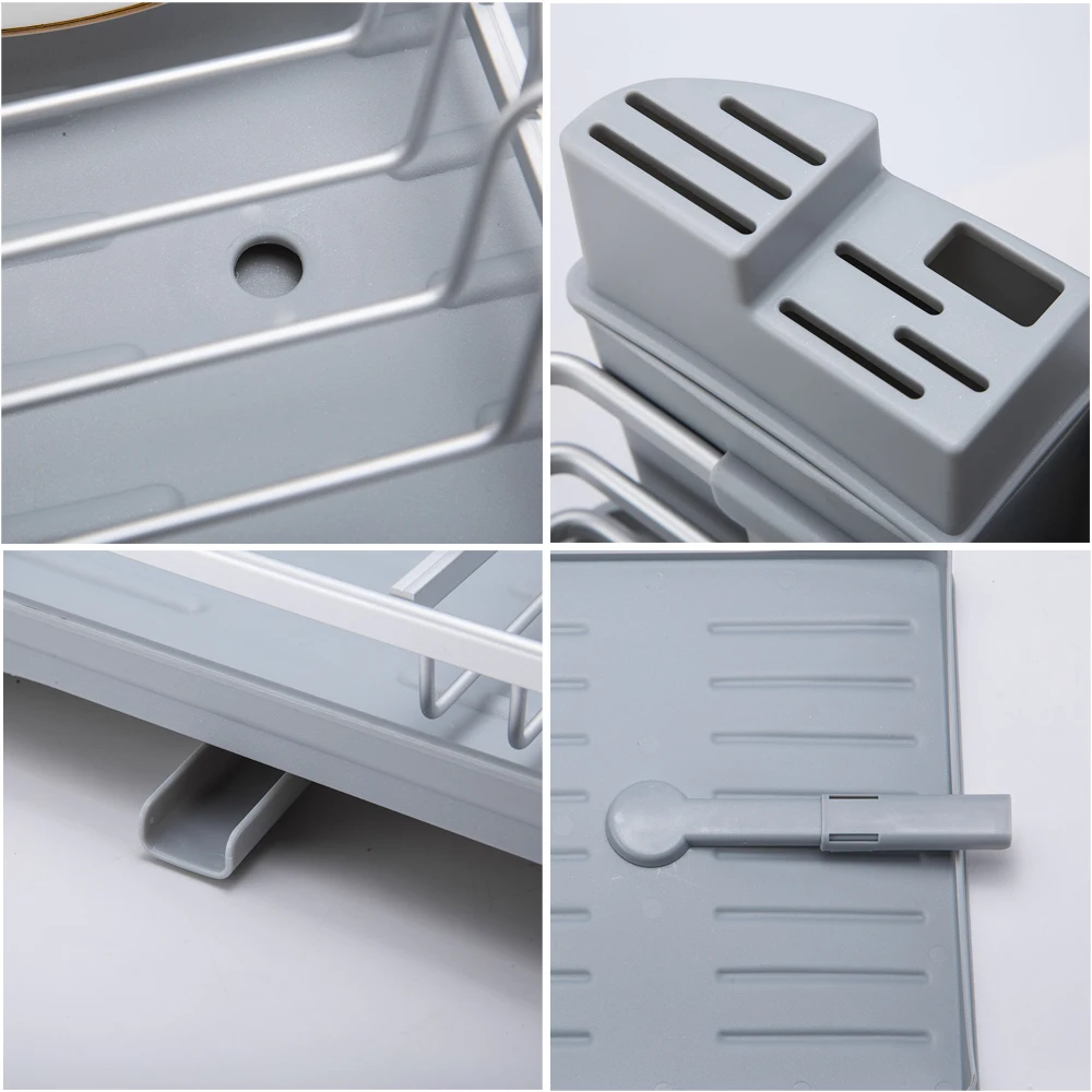 2020 нержавеющая алюминиевая кухонная сушилка для посуды раковина стойка-Сушилка