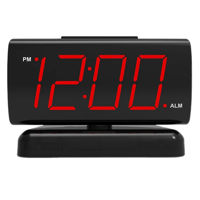 

ZEITHALTER Electronic Alarm Clock with 1.8-Inch Display 90 Degree Rotatable Base,Brightness/Volume Adjustment Function