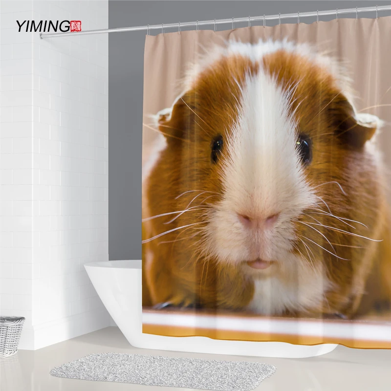 Занавеска для душа YIMING с принтом динозавра моющаяся декоративная занавеска