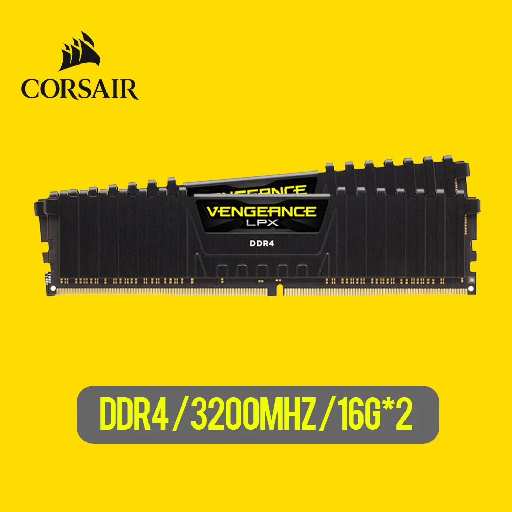 Corsair Vengeance LPX 32 Гб (2X16 Гб) DDR4 3200 (PC4 25600) C16 1 35 V настольная память черный|Оперативная