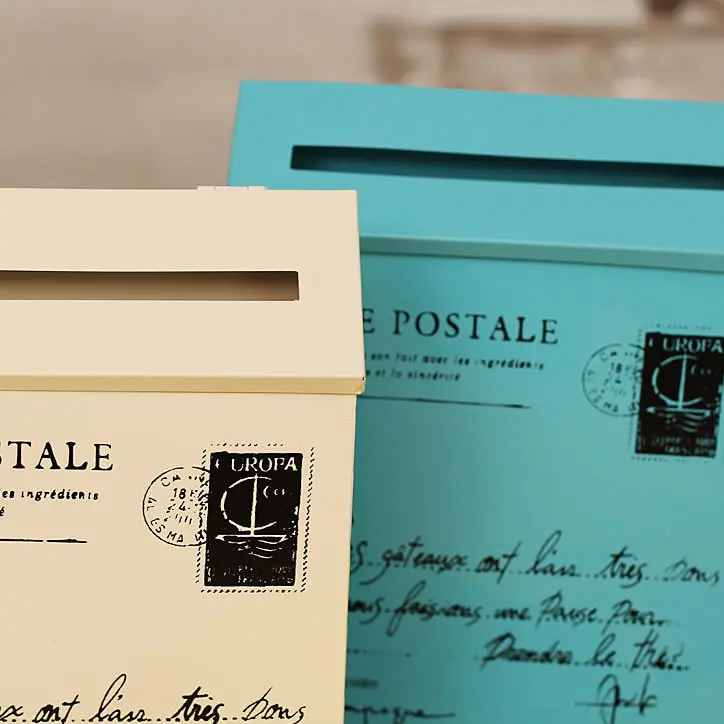 Жестяная коробка в американском стиле пасторальный настенный жестяной почтовый