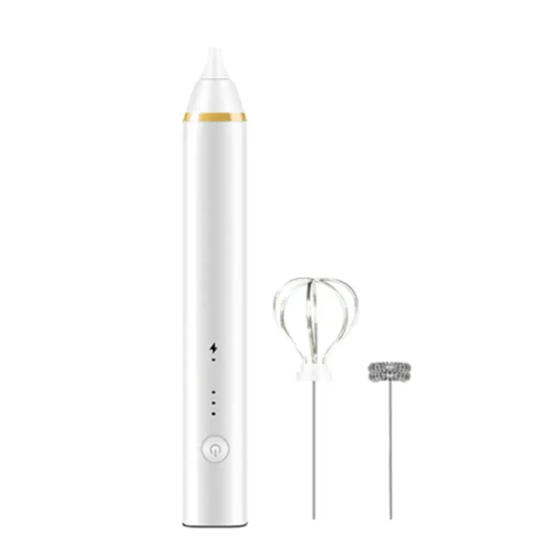 

Double Spring Whisk Head Electric Milk Frother Stainless Steel Handheld Milk Foamer Drink Mixer for Coffee Cappuccino D0AB