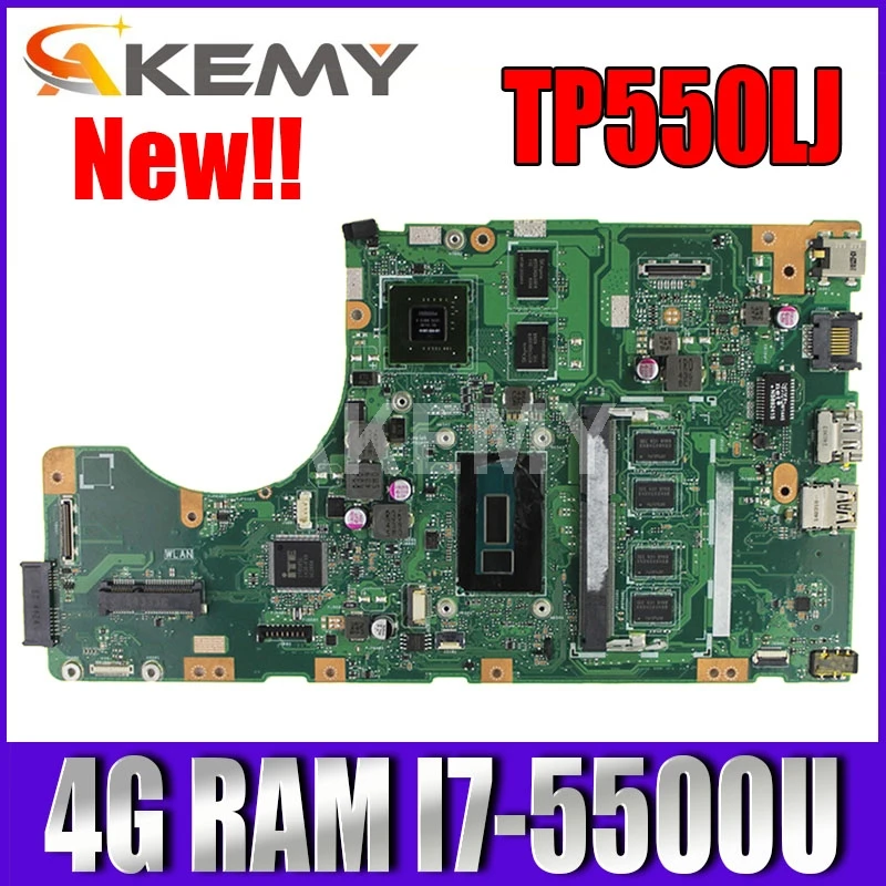 

Akmey TP550LJ материнская плата W/ 4G RAM I7-5500U GT920M/2G для Asus TP550 TP550L TP550LD TP550LJ Материнская плата ноутбука LVDS