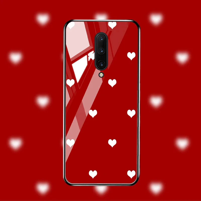 M033 Чехол из закаленного стекла для Oneplus 7T 7 Pro чехол s On для One plus 7T 7 Pro Чехол Coque Funda Bumper Coque для OnePlus 7 Pro - Цвет: M033