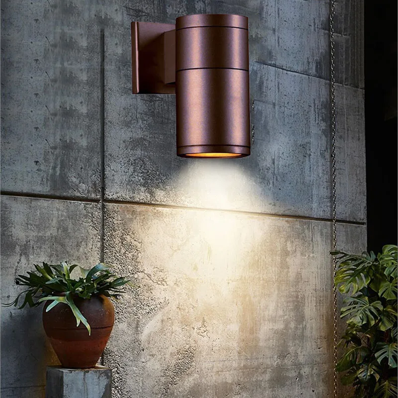 Водонепроницаемый наружный светодиодный настенный светильник s алюминиевый