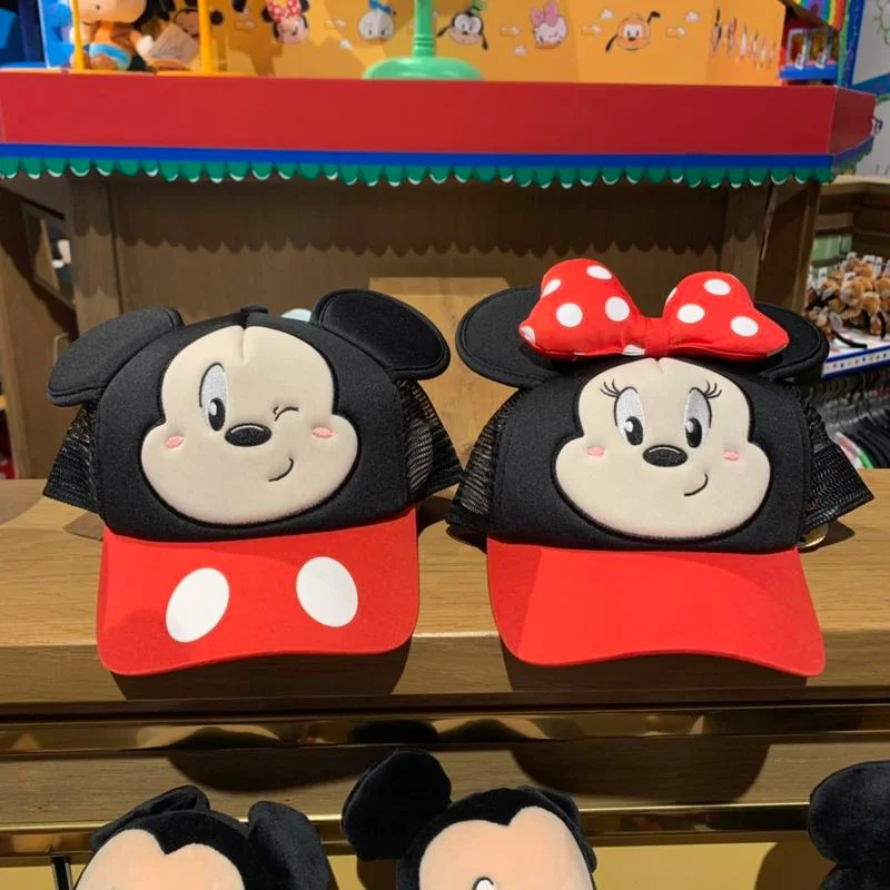 

Authentic Shanghai Disney Purchasing Mickey Minnie Children's Gauze Breathable Sun Hat Sun Hat Hat