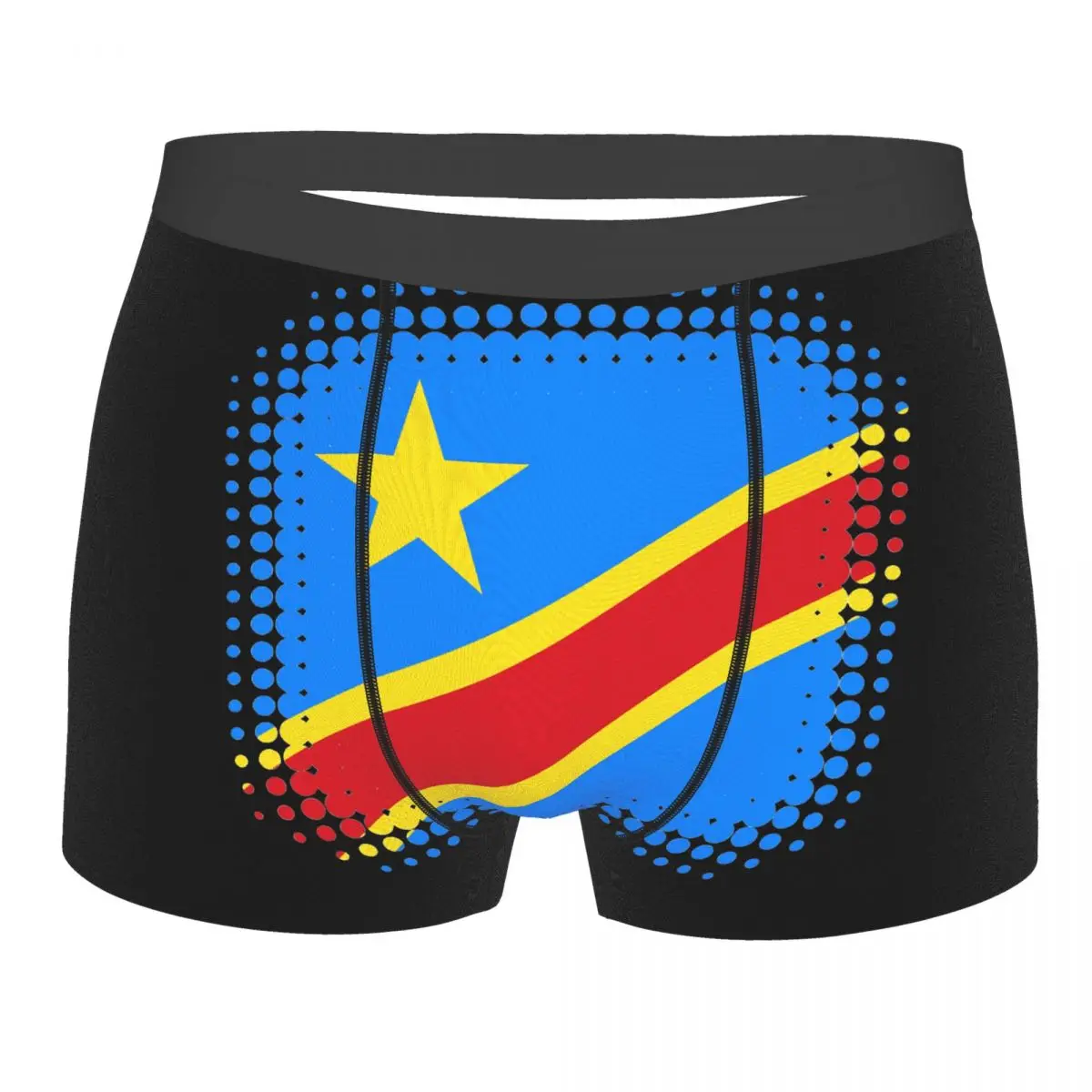 

Flag Of Democratic Republic Of The Congo 1 Men's Boxer Briefs R300 Humor Graphic elastic pants for men