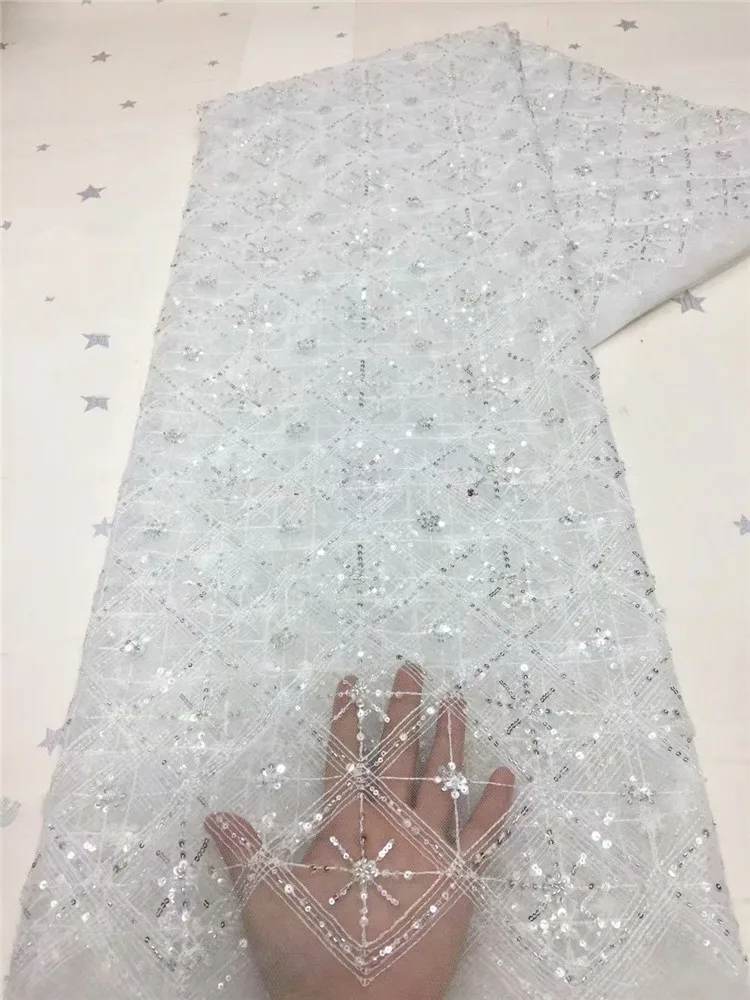 Свадебное платье кружевная ткань элегантная Свадебная с блестками ширина 130 см