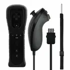Беспроводной Bluetooth-джойстик для Nintendo Wii, пульт дистанционного управления, набор 2 в 1, джойстик с синхронизацией и левой рукойнунчак, дополнительно Motion Plus