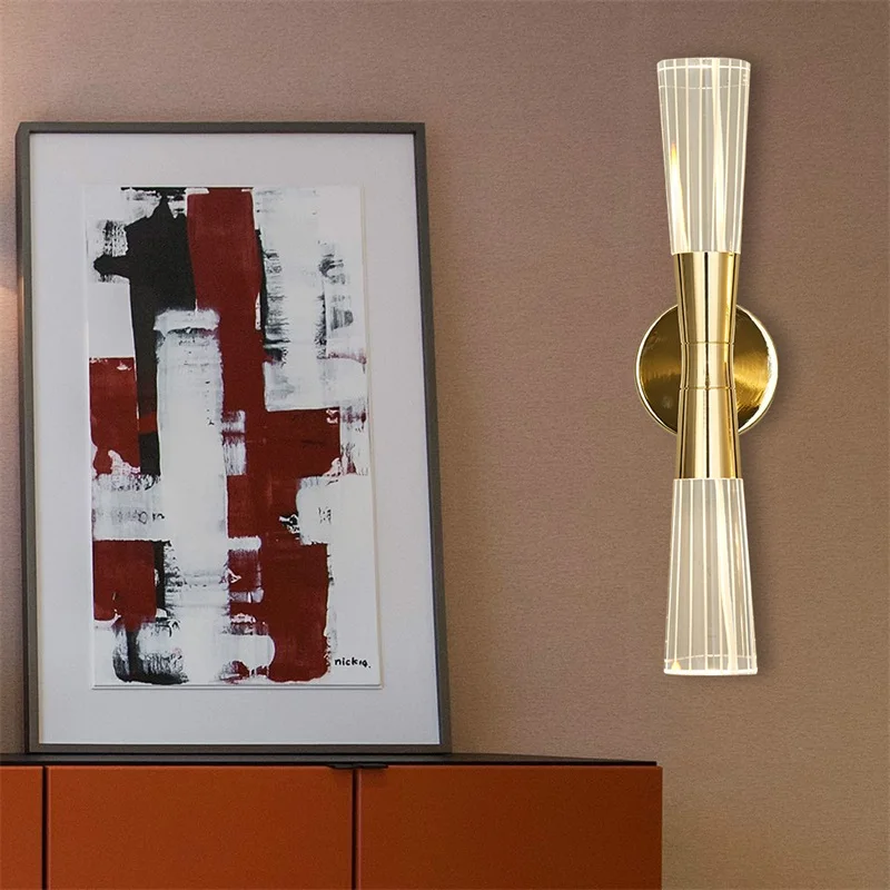 OUFULA домашние настенные светильники Хрустальный светодиодный настенный