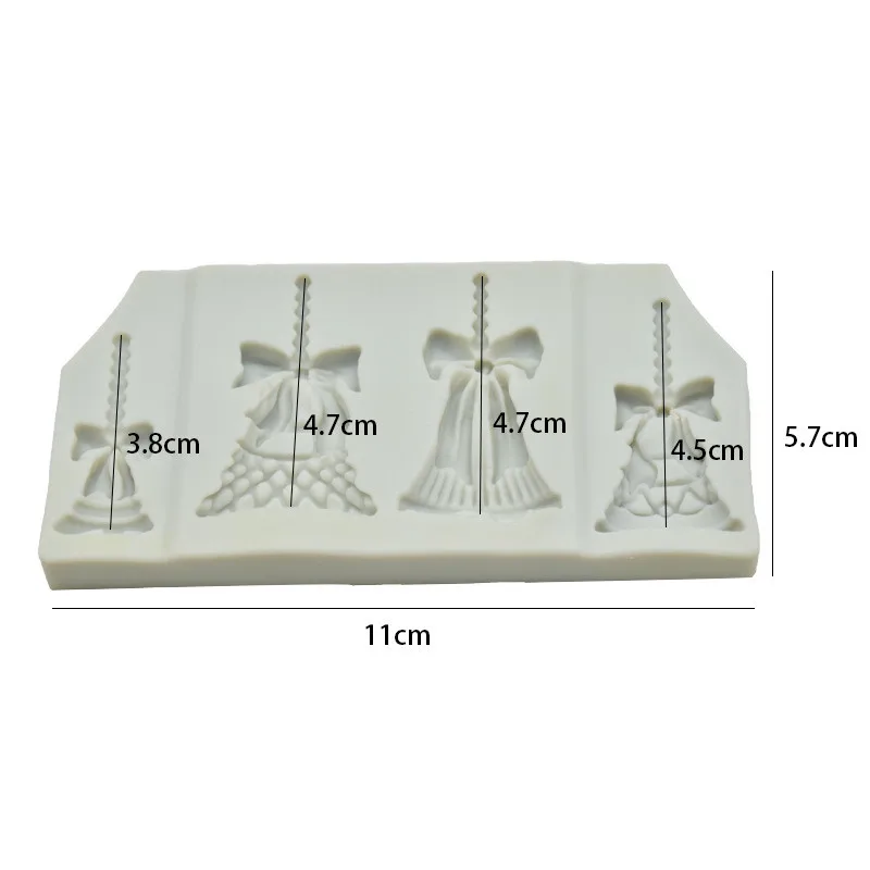 Рождественские колокольчики силиконовая форма для торта шоколадные конфеты