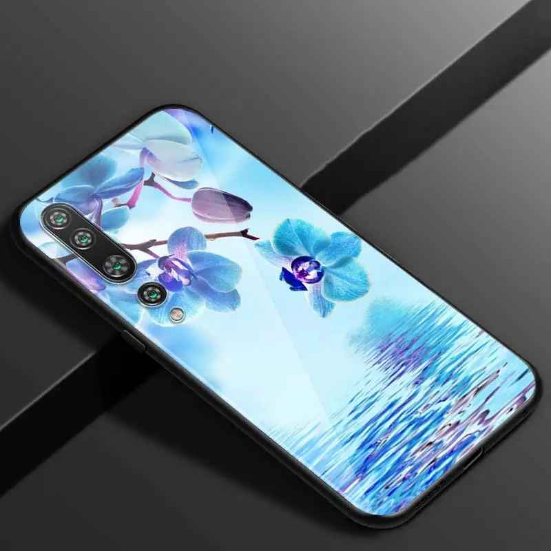

Nature Flowers For Xiaomi Mi Note 10 Ultra 5G 9 SE 8 A3 A2 A1 6X Poco M2 Pro Play F1 Lite 5G Bright Black Phone Case