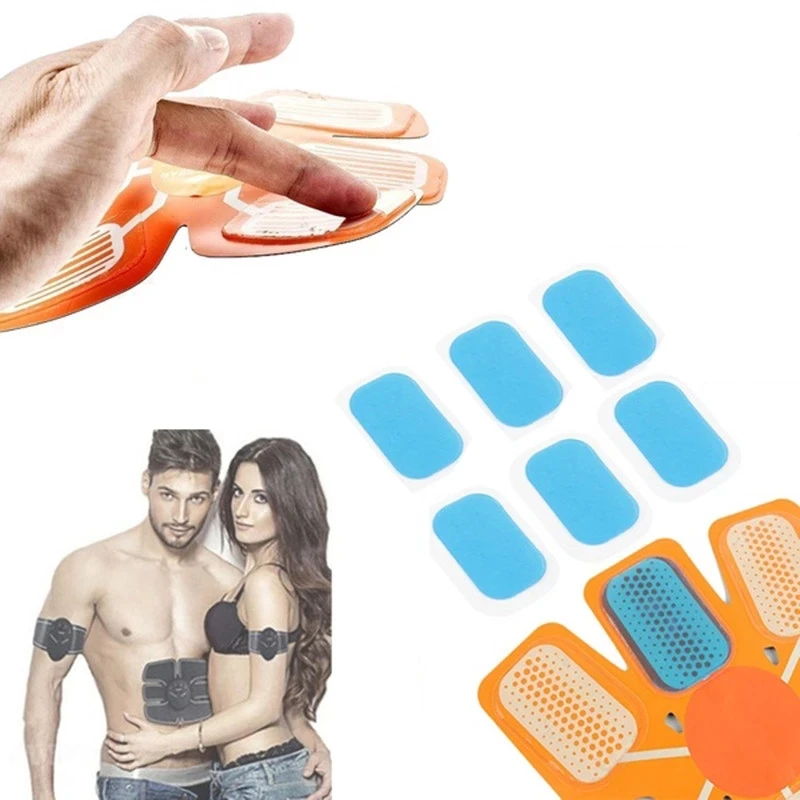 

100Pcs(50Packs) Replacement ABS Gel Pads EMS Abdominal Muscle Stimulator Hydrogel Gel Patch For Abdomen Massage Machine Stickers