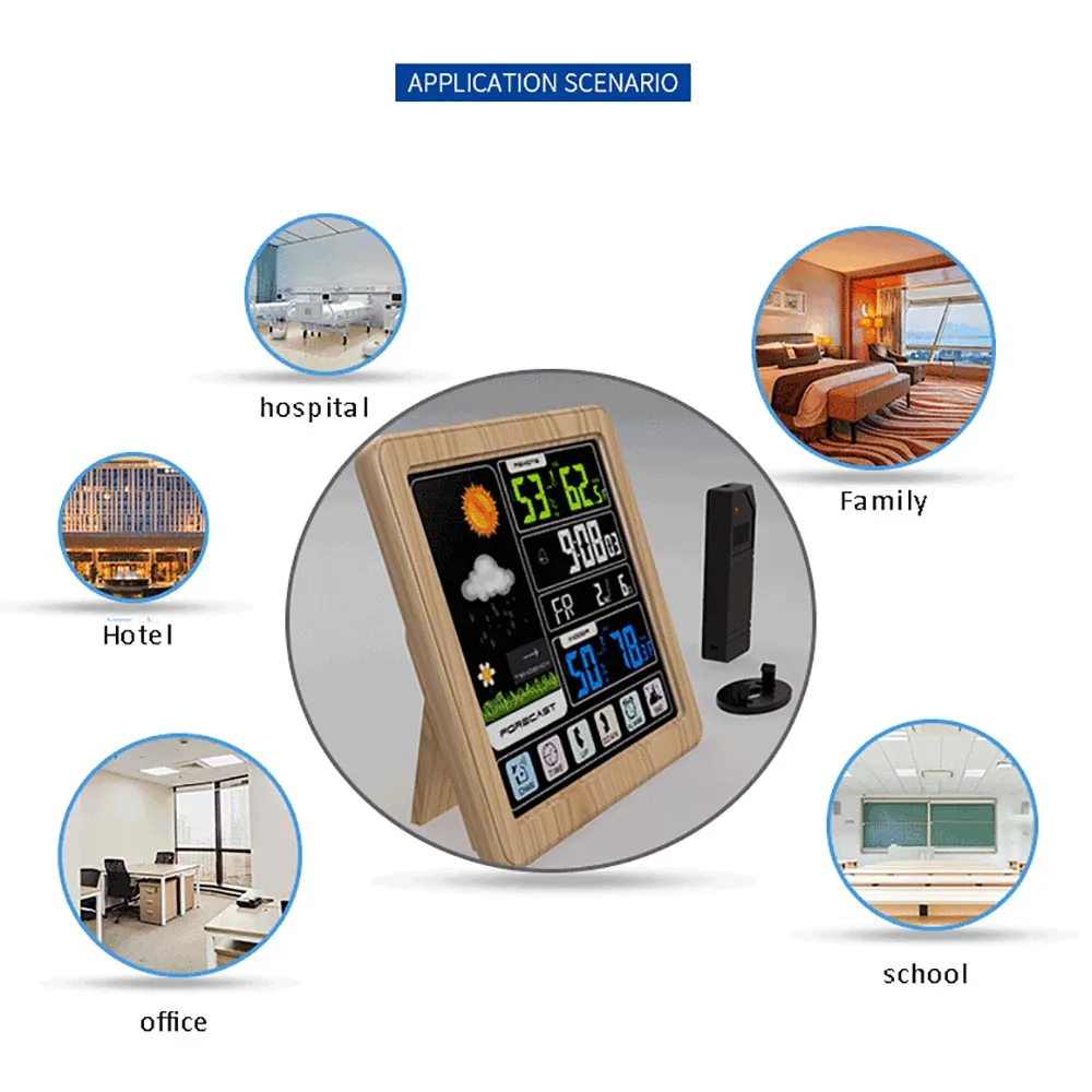 Беспроводной сенсорный экран для дома и улицы термометр влажности гигрометр