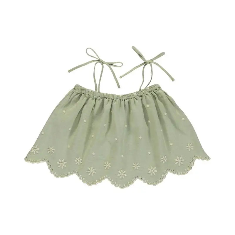 

Ins2021 Spring and Summer BO Series Green Cute Short-sleeved Top Shorts Suit Girl Purple Dress Baby Top Bloomers Baby Romper