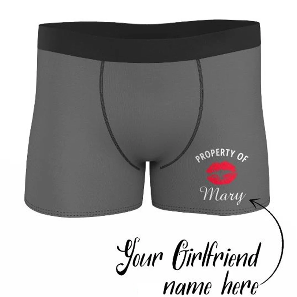 Персонализированные шорты боксеры Kiss индивидуальное свадебное нижнее белье для