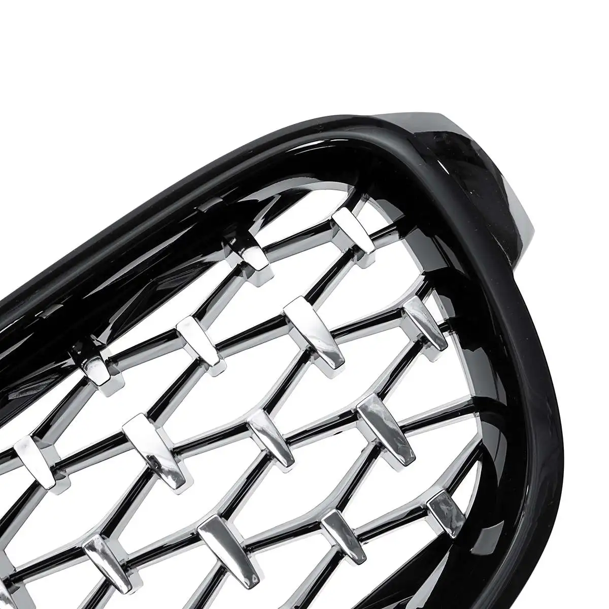

A Pair F30 Diamond Grille Meteor Style Car Front Bumper Grille Grill Front Kidney Grille For BMW 3 Series F30 F31 F35 2014-2018