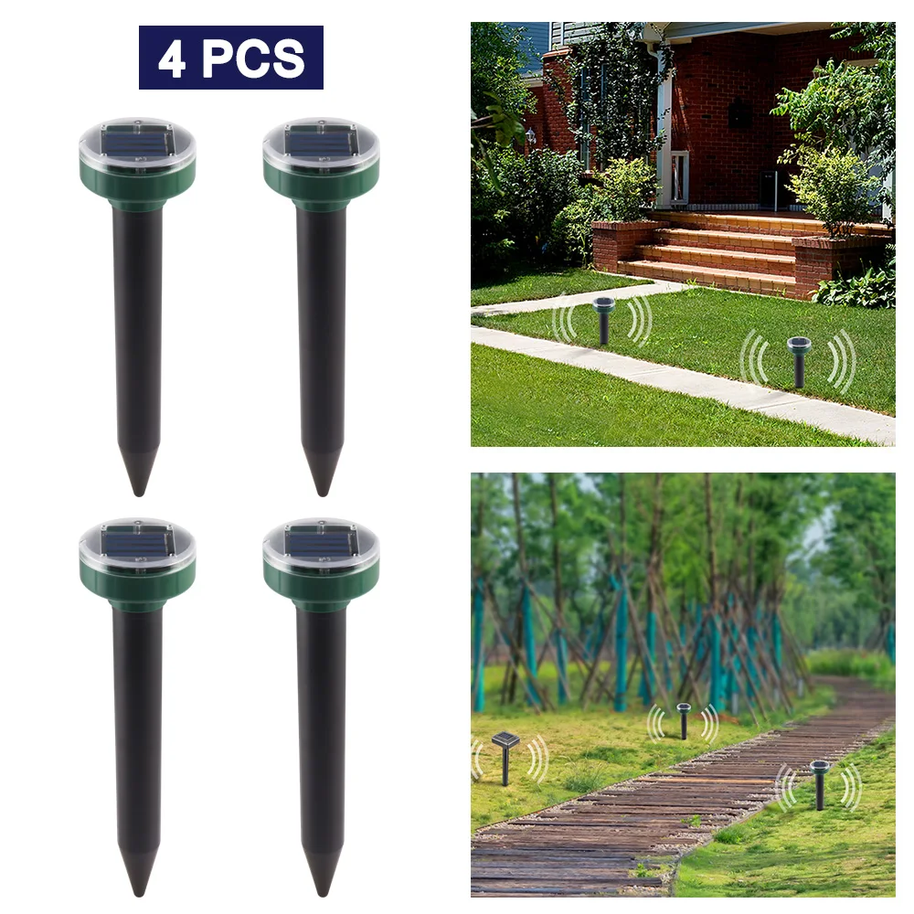 Отпугиватель Кротов ультразвуковой отпугиватель мышей на солнечных батареях