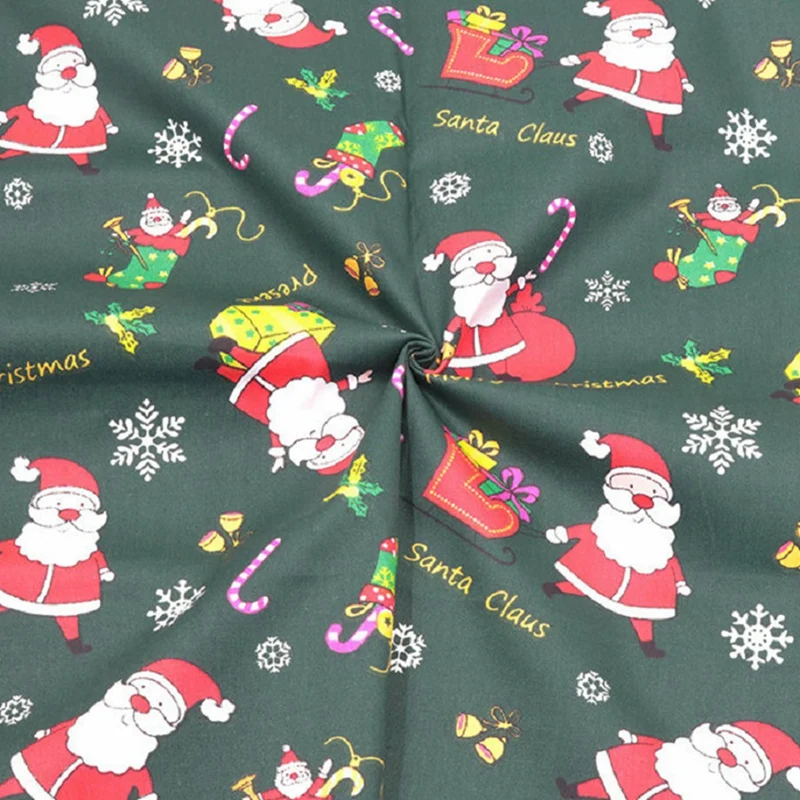 6 PCS Christmas Quilting Fabric Squares 20X20 Inch Print Cotton Patchwork Sewing For DIY Craft Projects | Дом и сад