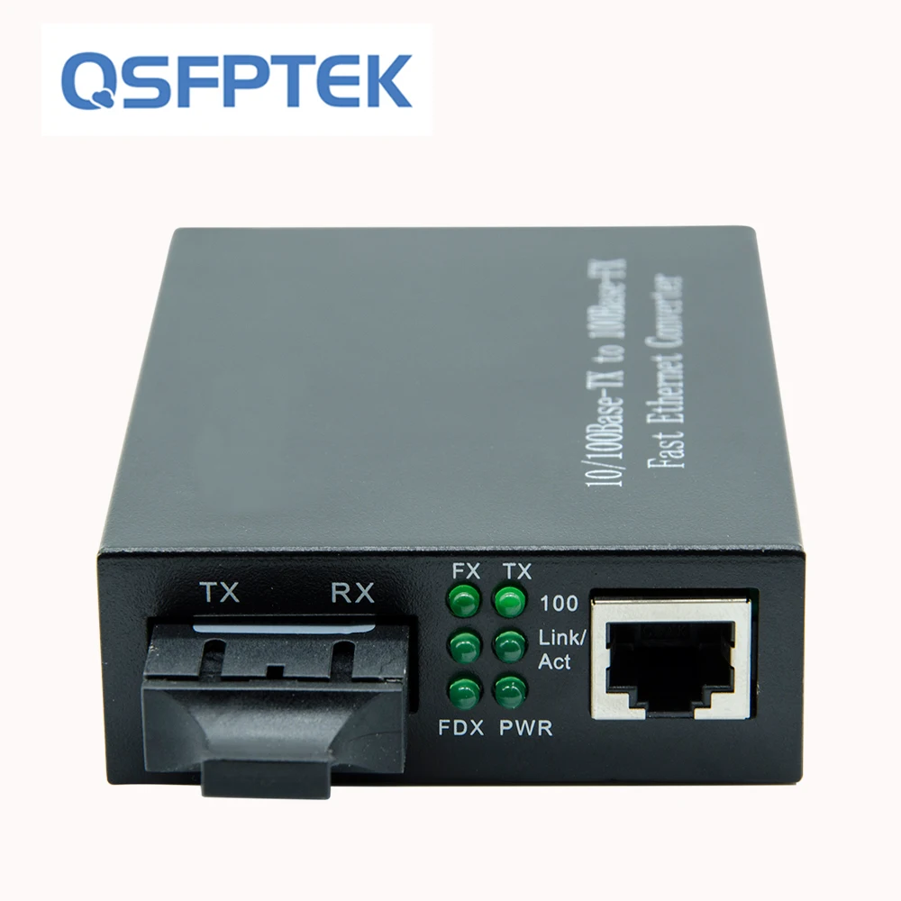 Ethernet медиаконвертер 100 МБ/с./с одномодовое волокно SC 10/100Base TX до 100Base FX 25 км|ethernet media