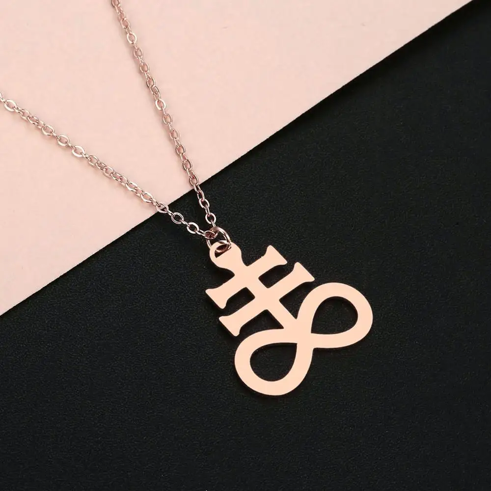 Chandler Leviathan сатана крестообразное колье из нержавеющей стали церковь распятие