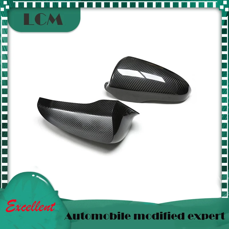 12-16 For BMW M Series F10 M5 Or F06 F12 F13 M6 Stick On Style Real Carbon Fiber Rearview Mirror Cover Body Side Covers