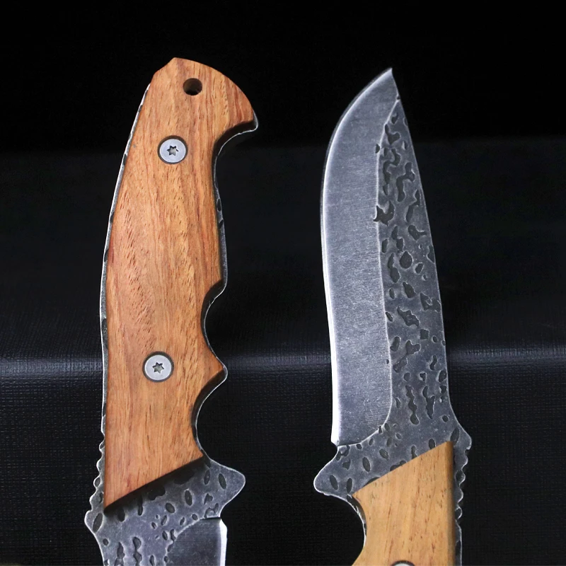 Немецкий кованый Тактический небольшой прямой нож в джунглях Походный