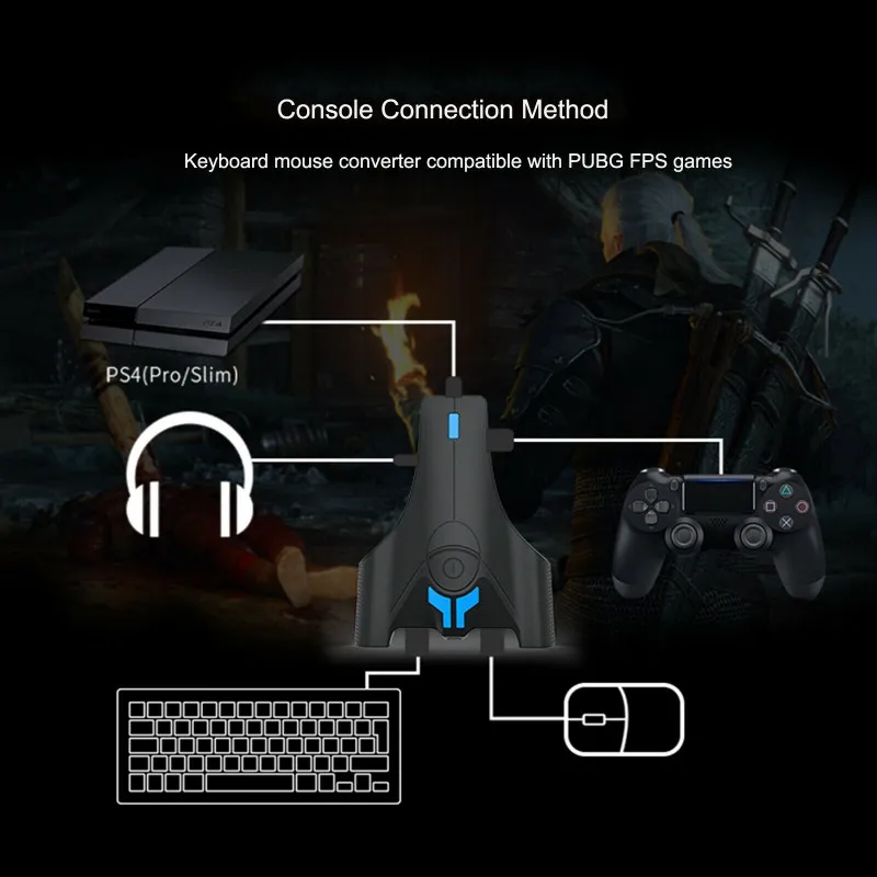 Проводной конвертер клавиатуры и мыши usb-хаб для контроллеров PS4 PS3 портативный