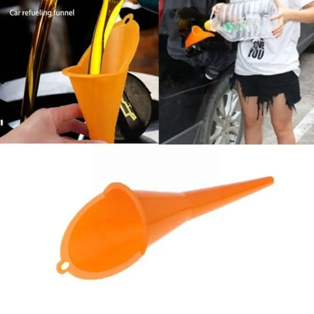 

1pcs Car Oil Filling Fill Funnel Motorcycle Forward Filling Wear-resistant Crankcase Oil Saver Fuel Transmission Funnel Con Z0K7