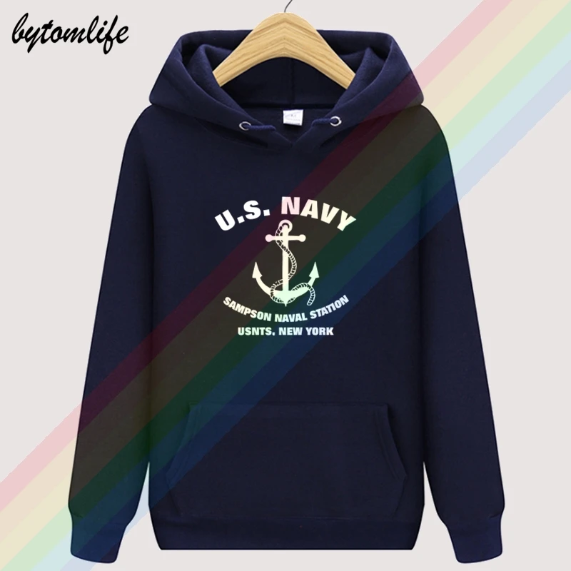 Us Navy Trainer Center Seals Marines personalized Hoodies Top Hoodie Mens wool Clothing Sweatshirt Pullover Asian size | Мужская одежда