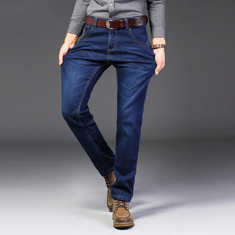 Vomint новые Брендовые мужские джинсы деловые классические прямые повседневные