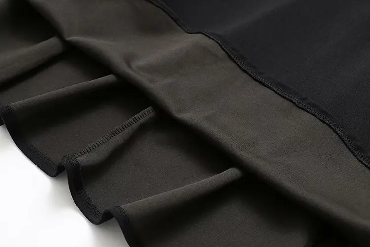 

Plus size dress V-Neck short sleeve solid black summer dresses 2021 new A-Line elegant casual women's dresses