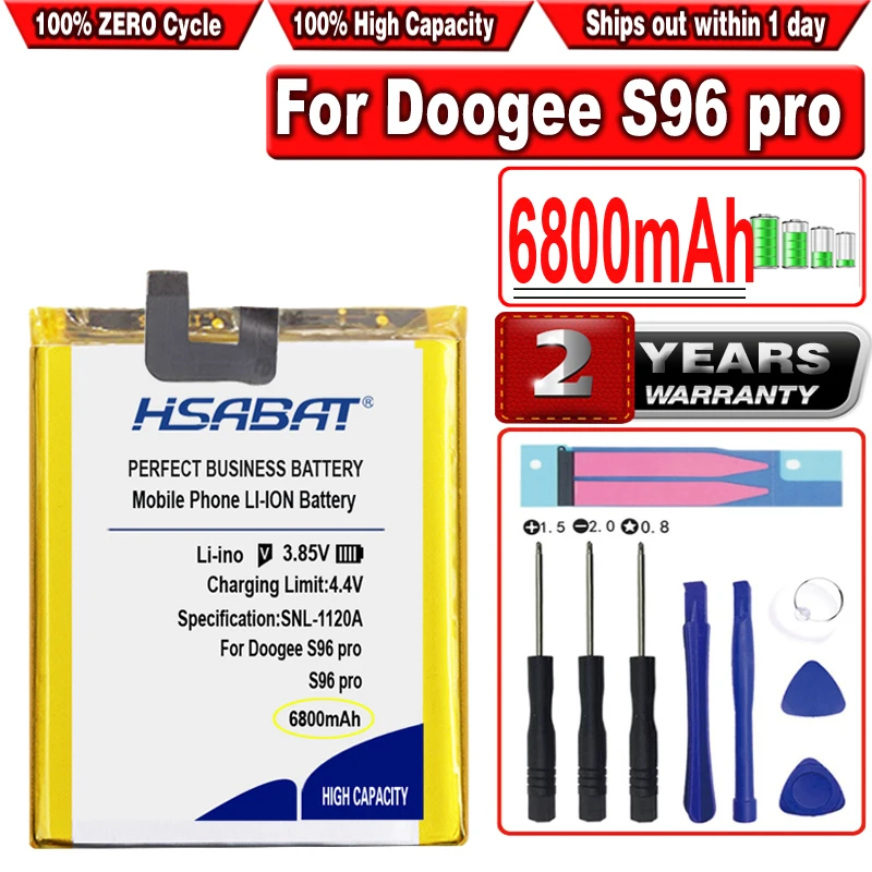 

Аккумулятор HSABAT 6800 мАч для DOOGEE S96 Pro